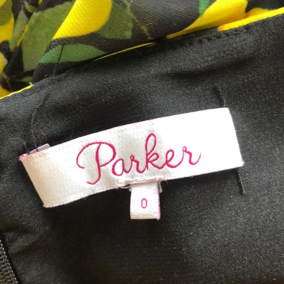 PARKER Lemon Print Ruffle Dress - Picture 5 of 5